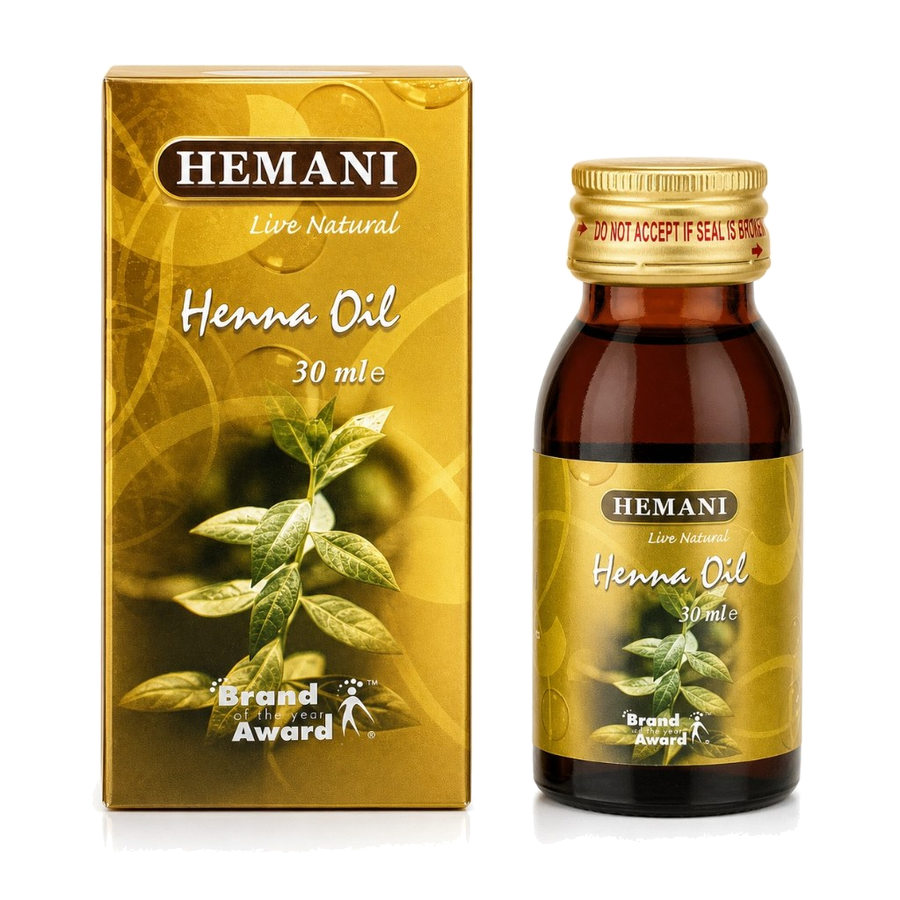 Huile de Henné 30mL 100% Naturelle Hemani – produit naturel présenté par Natureluxy