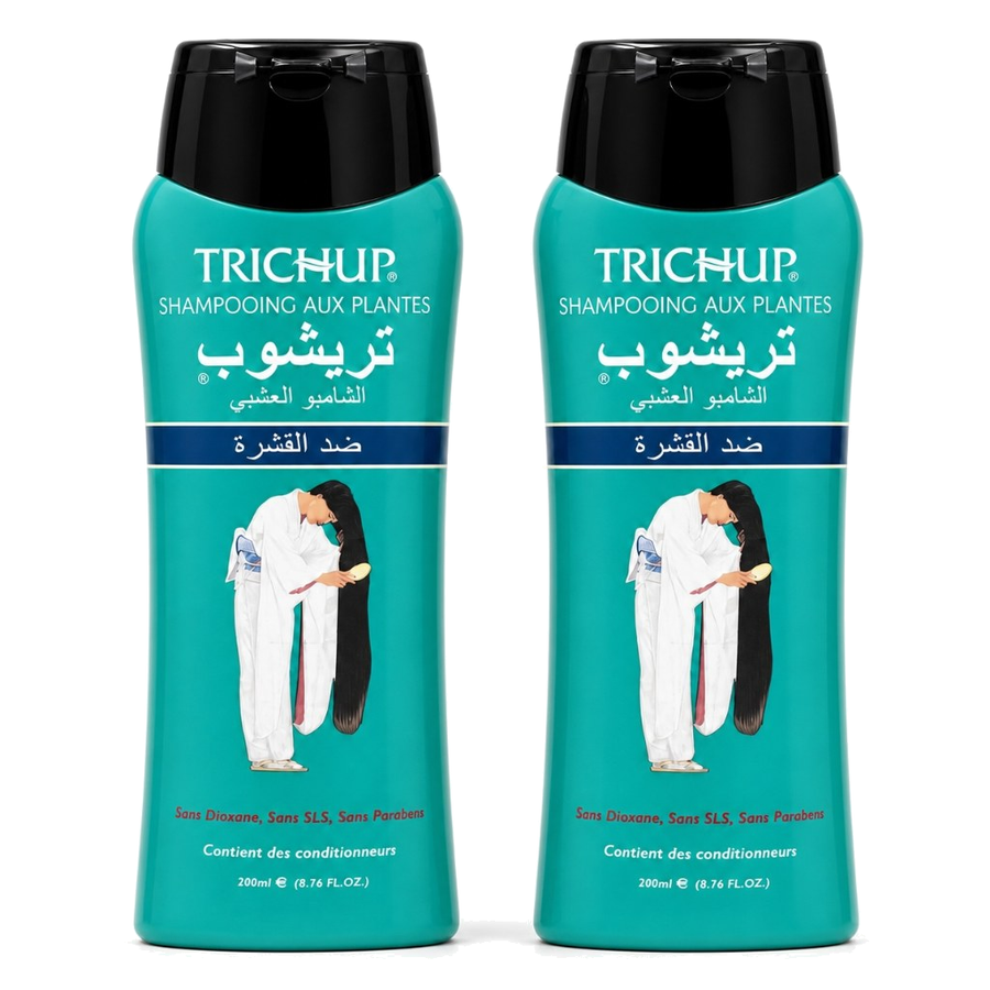 2 Shampoings Soin Indien Anti-pelliculaire Trichup 200ml – produit naturel présenté par Natureluxy