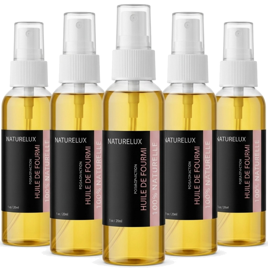 5 Huile de Fourmi Contre la Pousse des Poils 100mL Spray 100% Naturelle – produit naturel présenté par Natureluxy