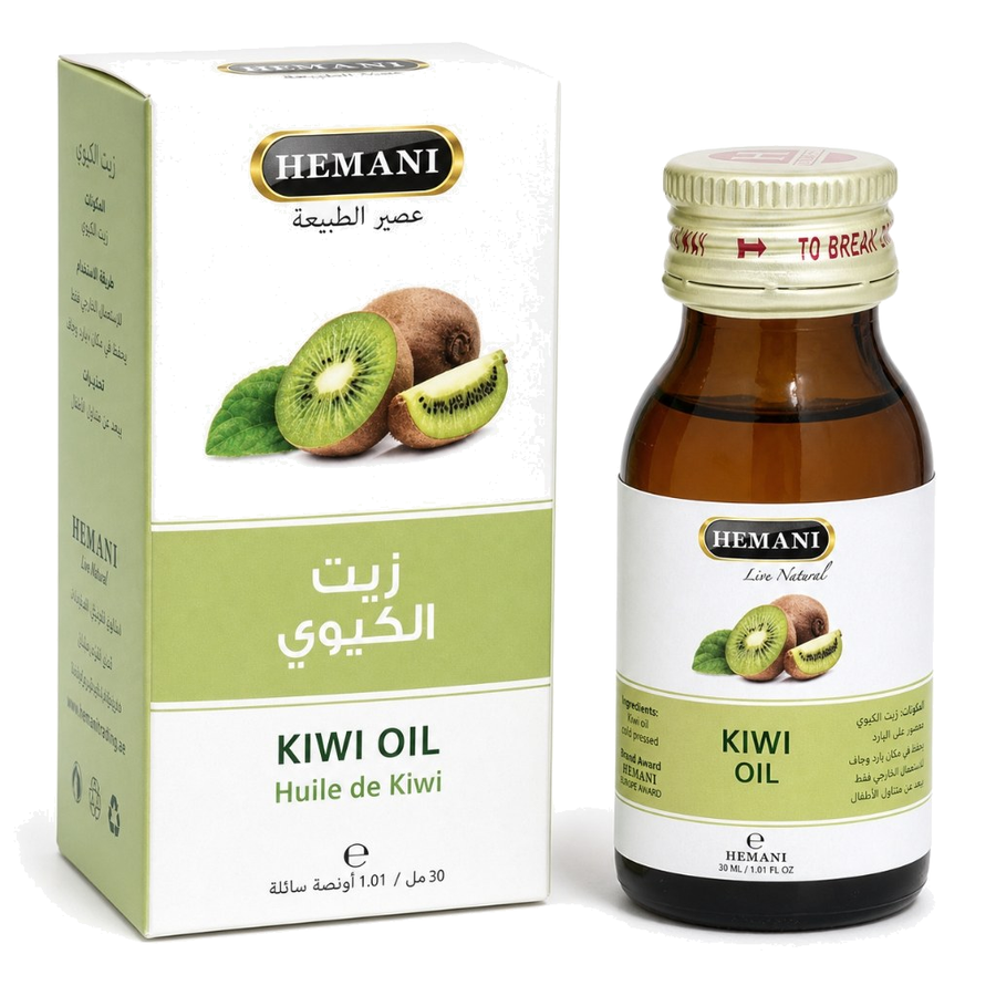 Huile de Kiwi 30mL Hemani – produit naturel présenté par Natureluxy