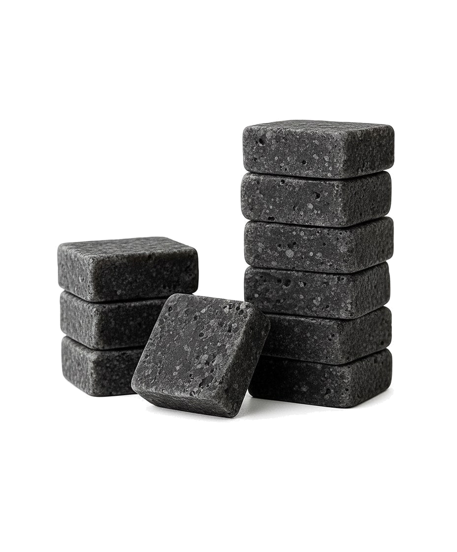 Lot de 10 carrés de musc noir – parfum solide - vue principale