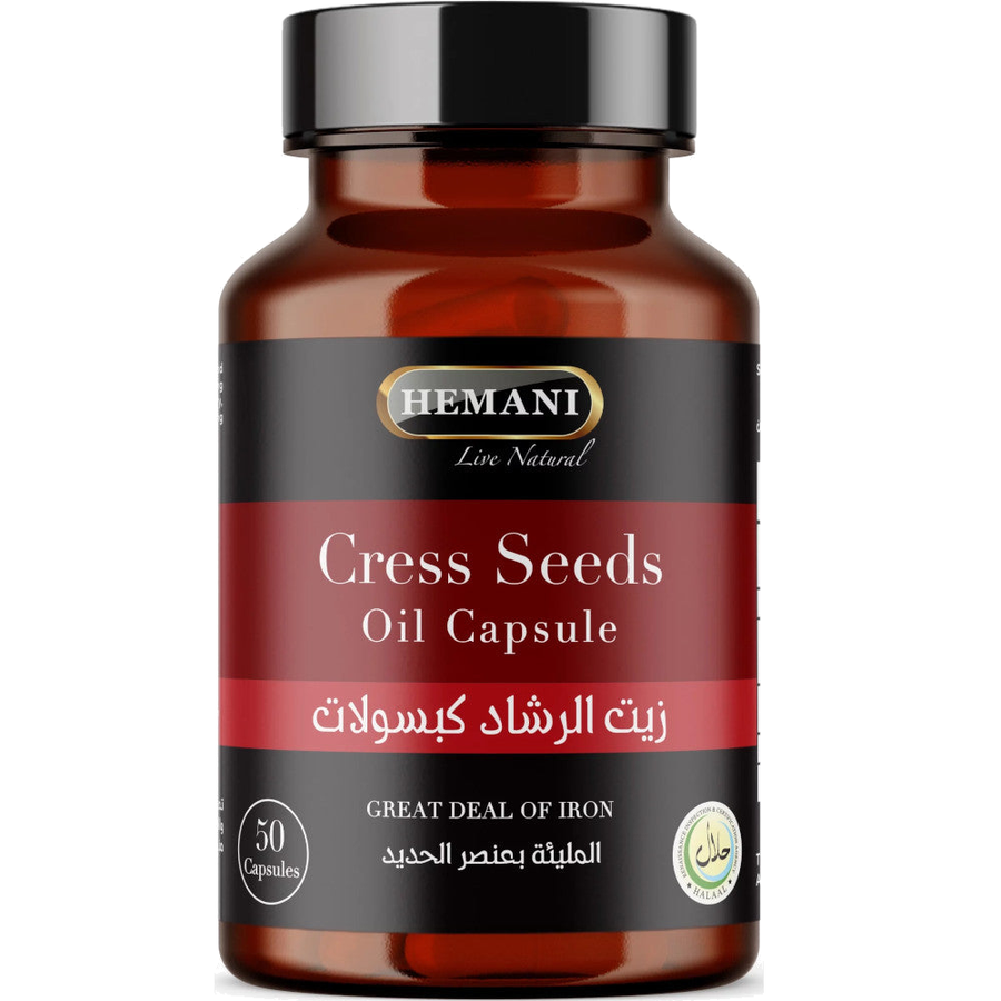 50 Capsules de Graine de Cresson – produit naturel présenté par Natureluxy
