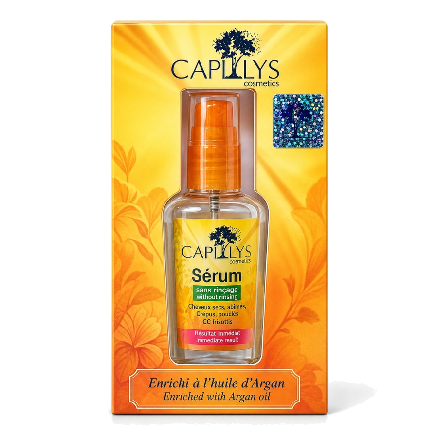 Serum à l'huile d'Argan Capilys 30ml – produit naturel présenté par Natureluxy