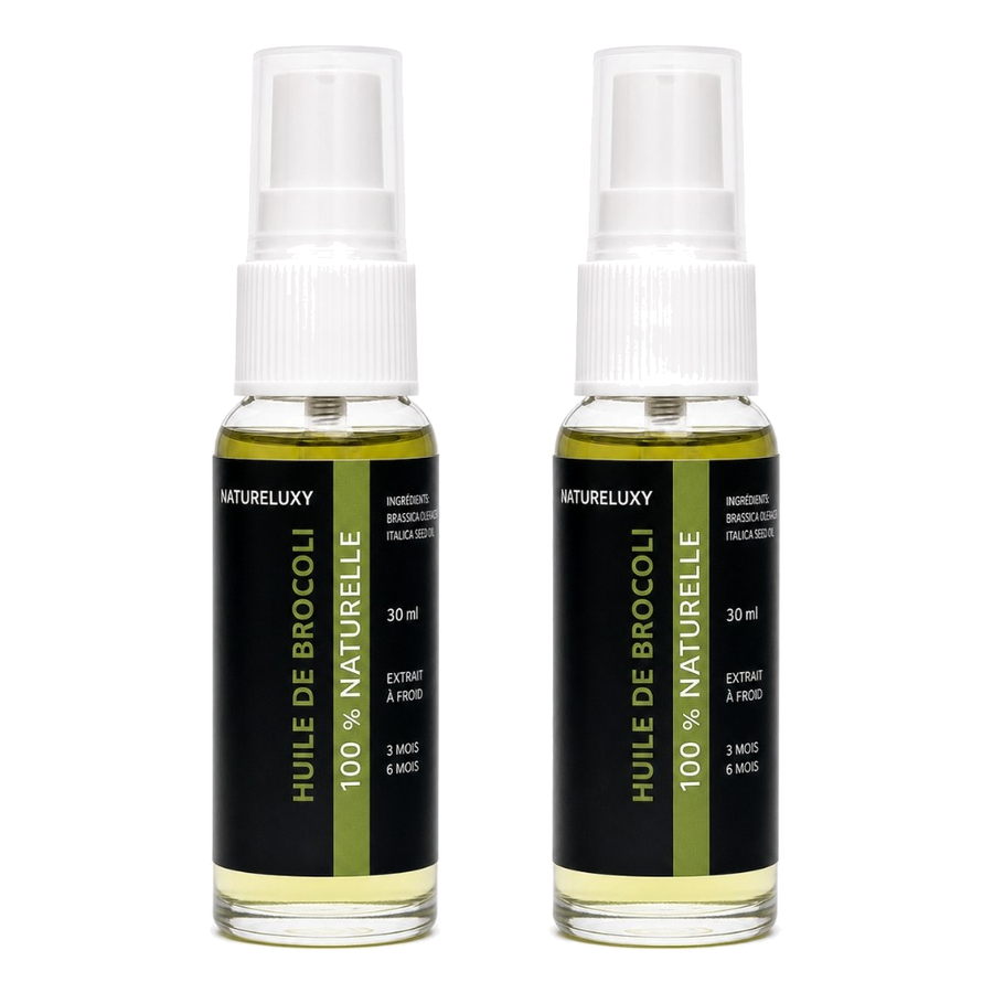 2 Huile de Brocoli 30mL Spray 100% Naturelle – produit naturel présenté par Natureluxy