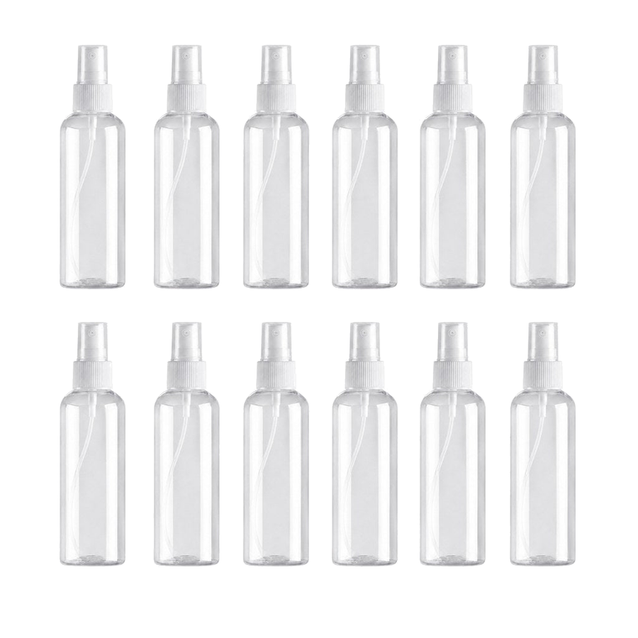 Lot de 12 Flacons Vaporisateur 100ml Vide Sac Atomiseur de Poche Spray Plastique – produit naturel présenté par Natureluxy