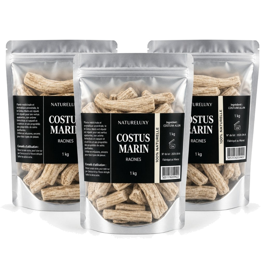 Costus Marin Brut 3X1Kg 100% Naturel Natureluxy – produit naturel présenté par Natureluxy