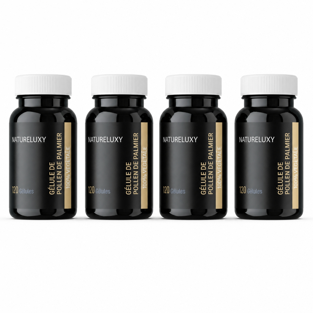 4X120 gélules de Pollen de Palmier NATURELUX -15%