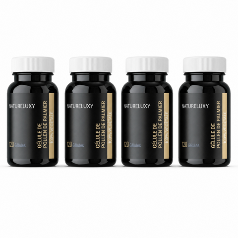 4X120 gélules de Pollen de Palmier NATURELUX -15%