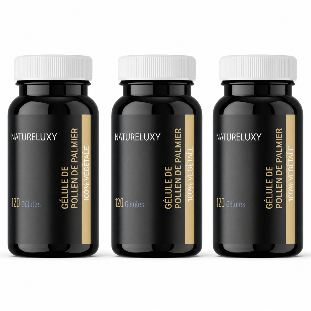 3X120 gélules de Pollen de Palmier NATURELUXY -10%