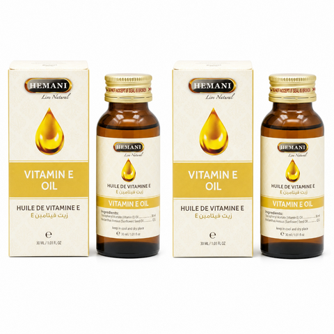 2 Huile de Vitamine E 30mL 100% Naturelle Hemani -5%