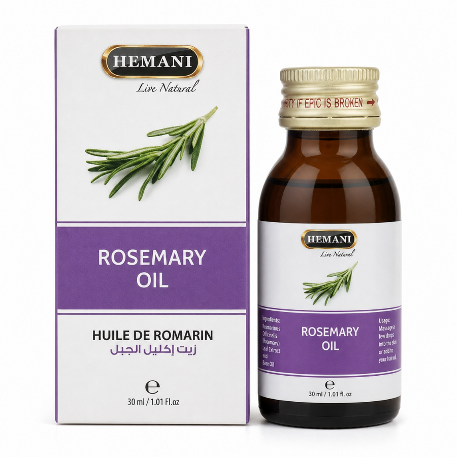Huile de romarin 30mL 100% Naturel Hemani