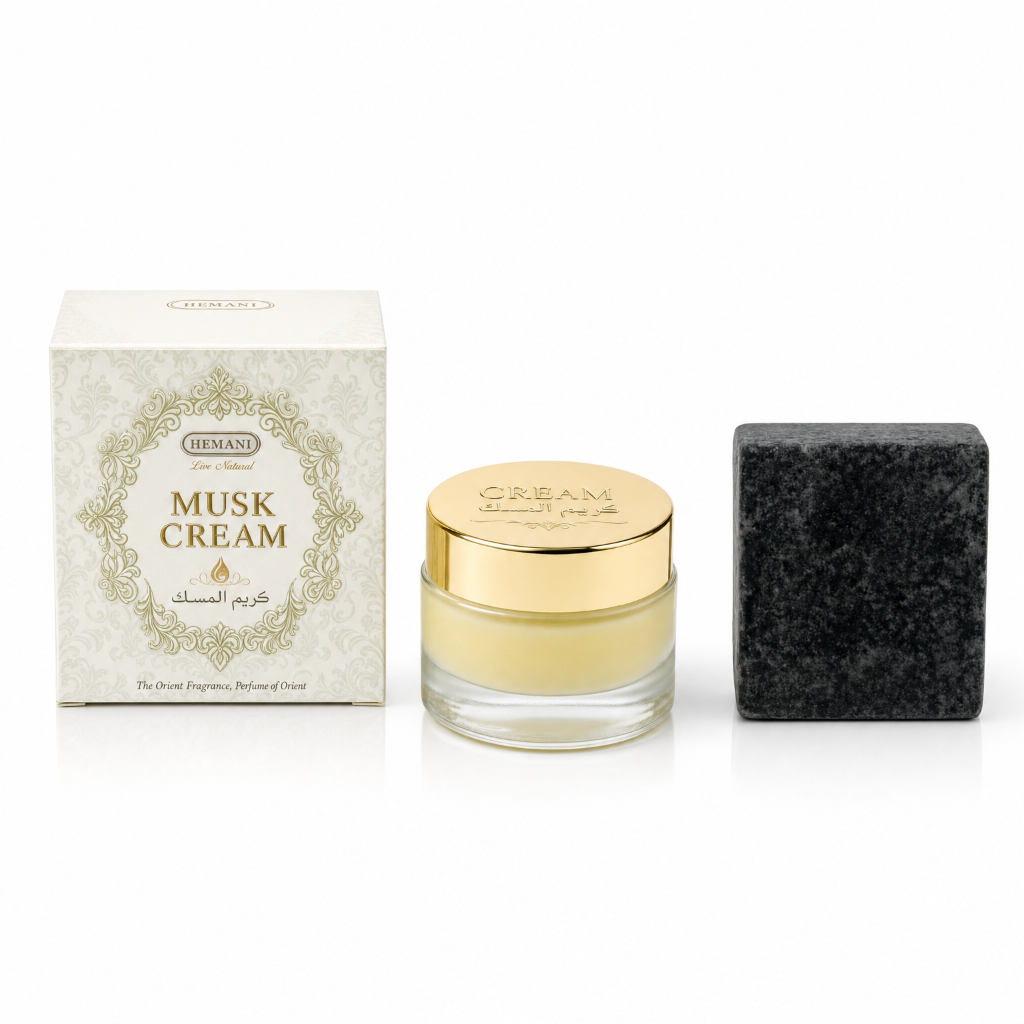 Pack crème musc + 1 carré de musc noir – parfum solide