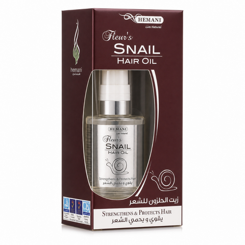 Huile capillaire à la bave d'escargot  - Hemani 60mL