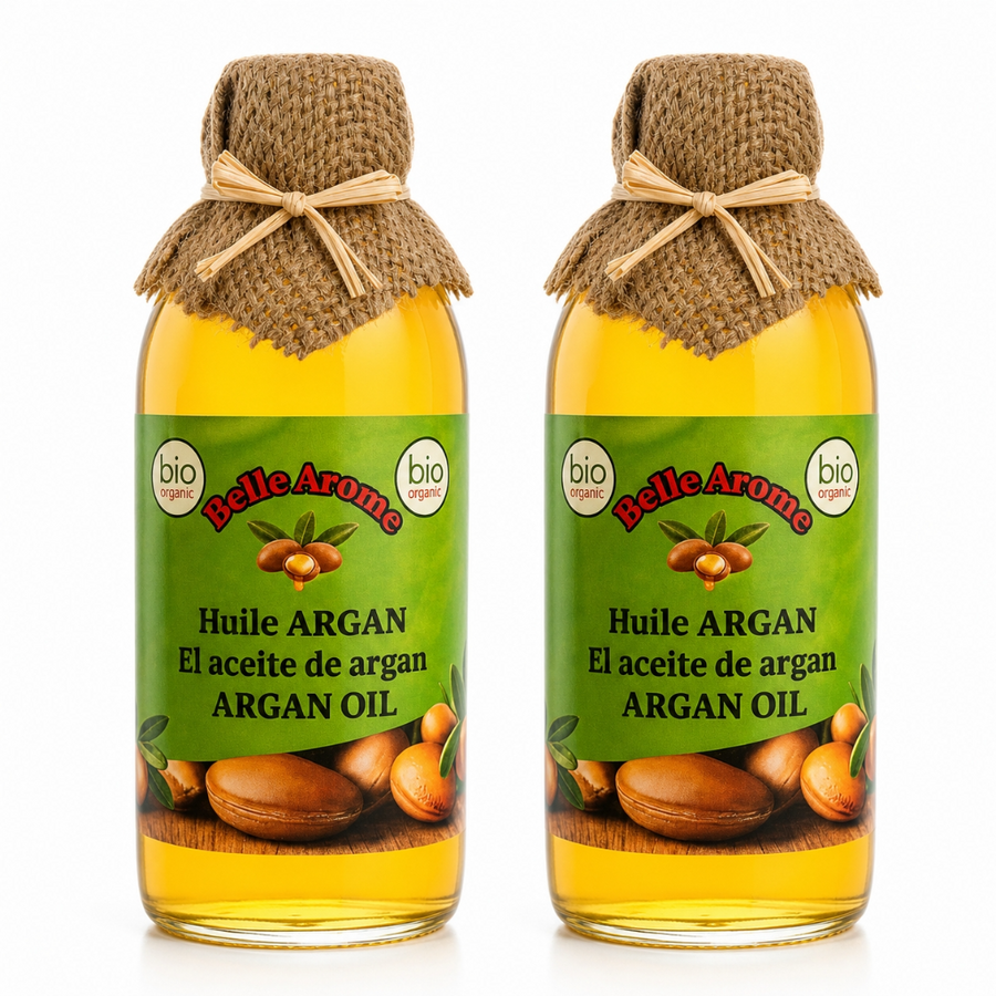 Lot de 2 Huiles Végétale d'Argan 100% naturelle et bio - 1L