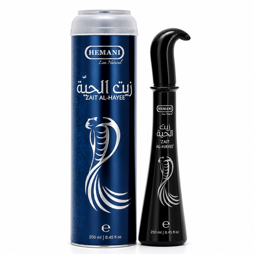 HEMANI Huile de Serpent Cheveux Zait Al Hayee 250 ml (Snake Oil) – Soin Nourrissant & Anti-Pelliculaire