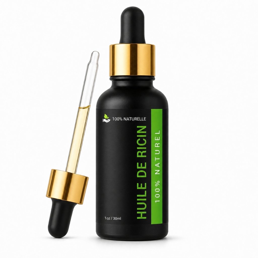 Huile de Ricin 30 ml - Pipette Cheveux Cils Ongles