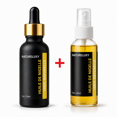 Huile de Nigelle 30mL pipette + Huile de Nigelle 30mL Spray 100% naturelle