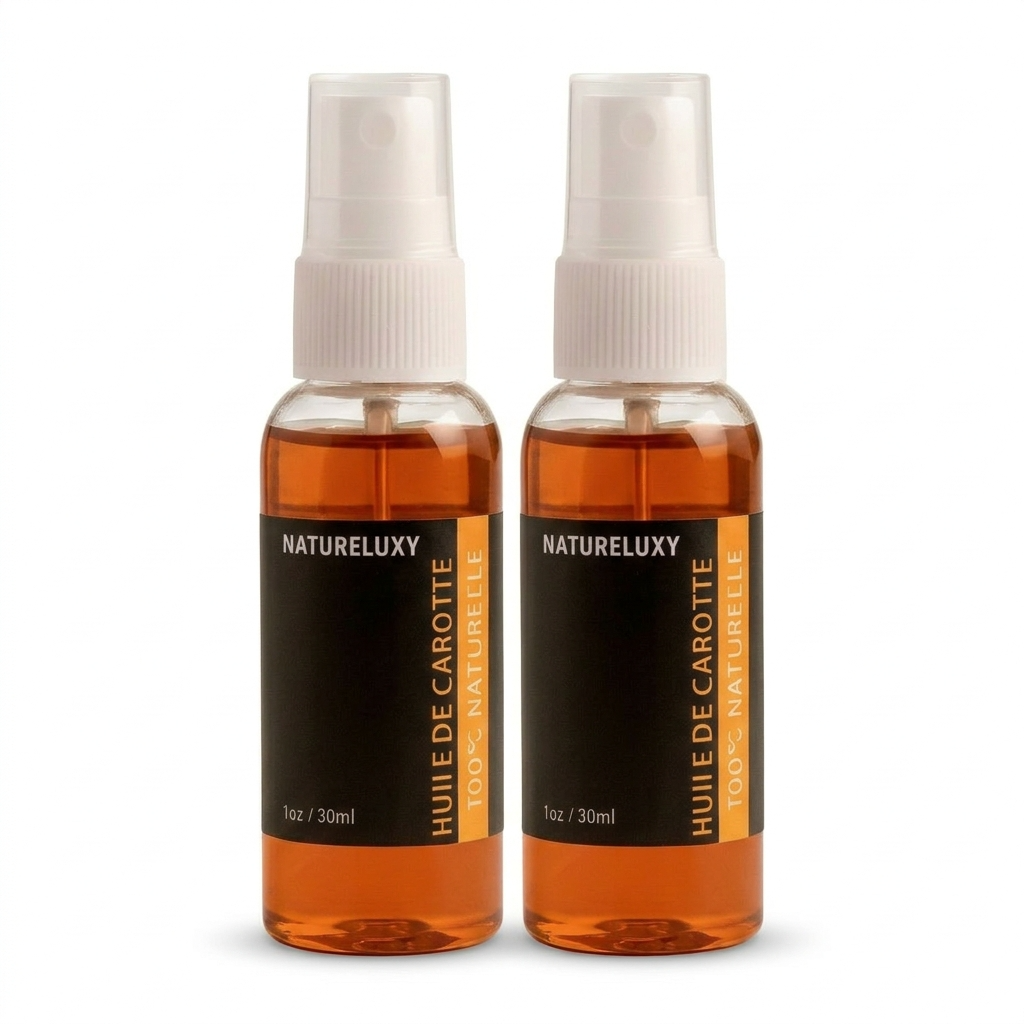 2 Flacons Huile de Carotte  30mL spray 100% naturelle