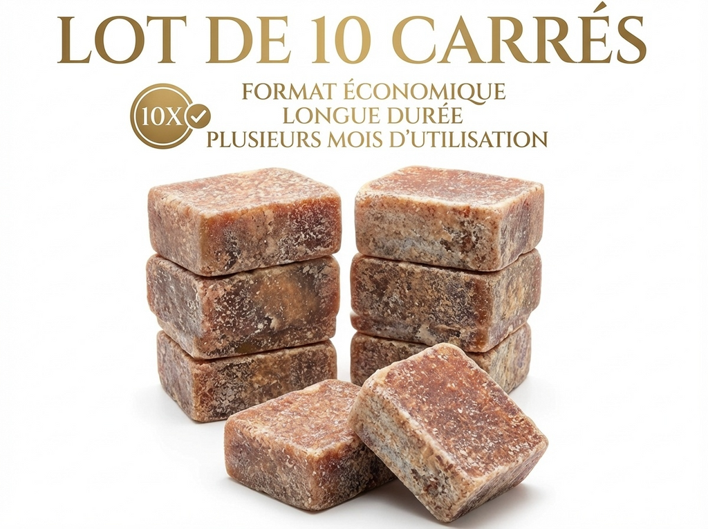 Parfum Solide Musc Ambré – 10 Carrés – Parfume Peau & Linge – Origine Pakistan