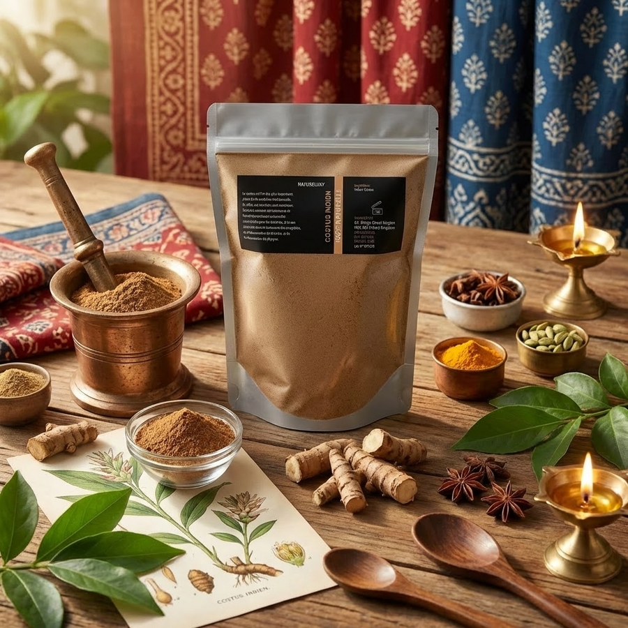 Costus Indien en Poudre 200g — 100% Naturel
