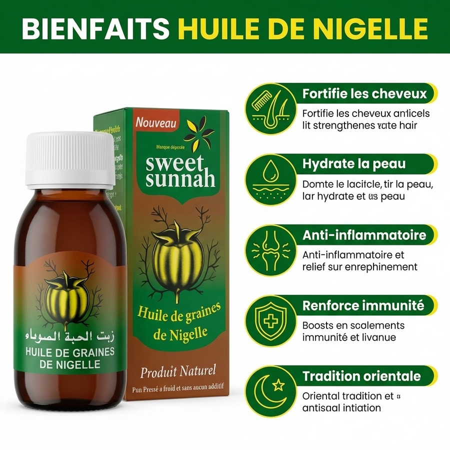 Nigella-Samenöl, süße Sunna, 60 ml