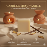 2 Carré de Musc Vanille – Parfum d’Ambiance Solide Naturel & Longue Tenue