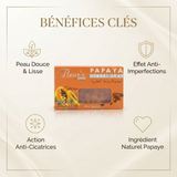 Savon à la Papaye Hemani 100 g - Savon Exfoliant