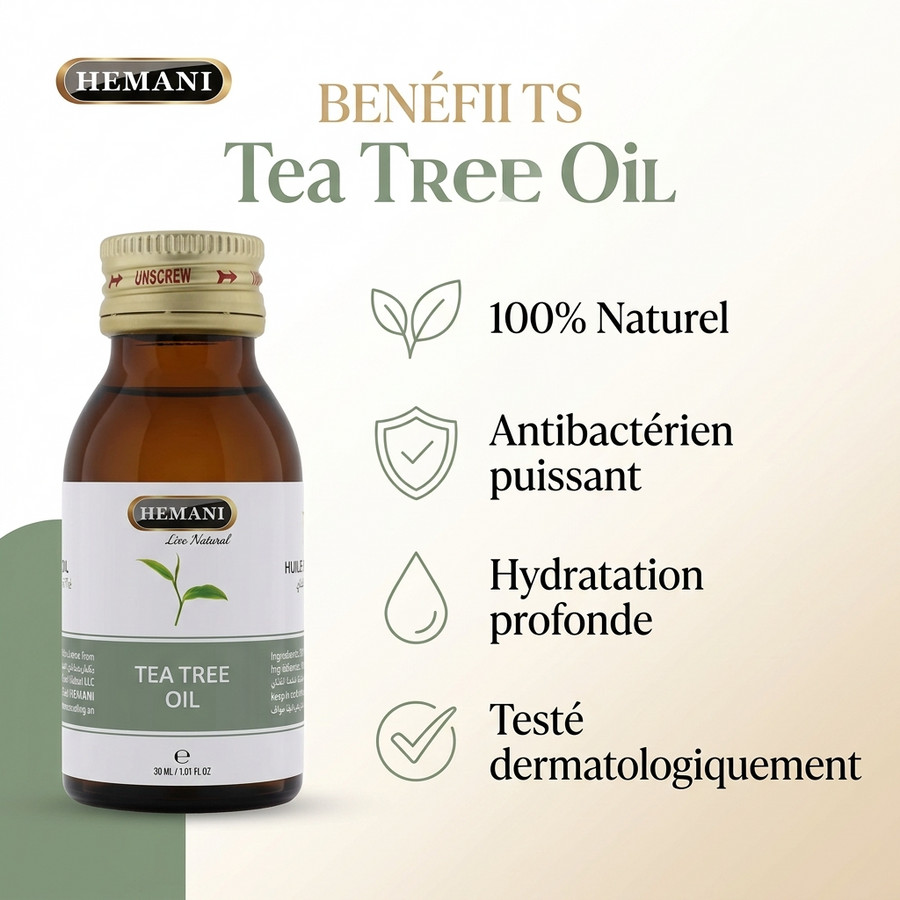Huile d'Arbre à Thé Hemani 30 mL