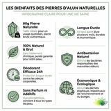 Pierre d’Alun Brute 80 g - Déodorant Naturel