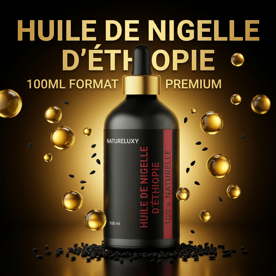 Huile de Nigelle d’Éthiopie 100 mL Pipette — 100% Naturelle