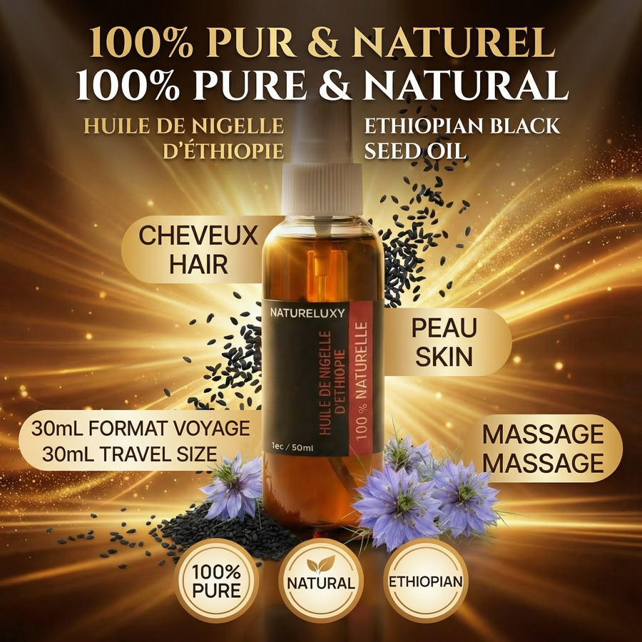 Huile de Nigelle d'éthiopie 30mL spray 100% naturelle