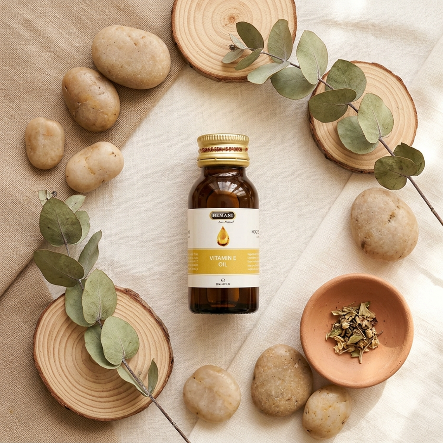 3 Vitamin E-Öl 30 ml 100 % natürliches Hemani -10 %