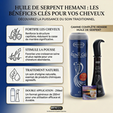 Lot 2× Huile de Serpent Cheveux Zait Al Hayee Hemani – 2×250 ml