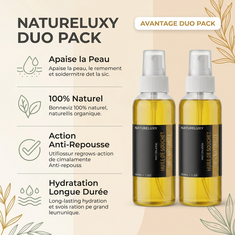 Huile de souchet 30 mL spray - Lot de 2 | Natureluxy