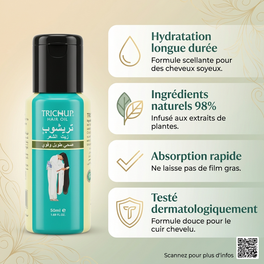 Huile pour Pousser les Cheveux Rapidement - Trichup Indienne 50ml
