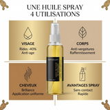 Huile de Figue de Barbarie Puissant Anti-rides 100mL Spray 100% naturelle