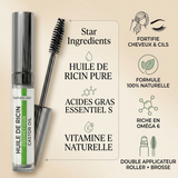 Mascara Huile de Ricin pour Cils 10 mL - Flacon rechargeable