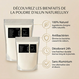 2kg Pierre d'Alun en Poudre - Déodorant Naturel au Potassium Alum
