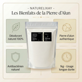 Superfeines Alaunsteinpulver – 1 kg – natürliches Deodorant – Potassium Medical &amp; Care