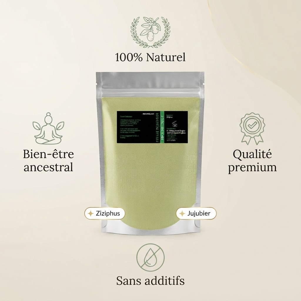 Sidr en Poudre NATURELUXY — 1 kg — 100% Naturel — Origine Maroc