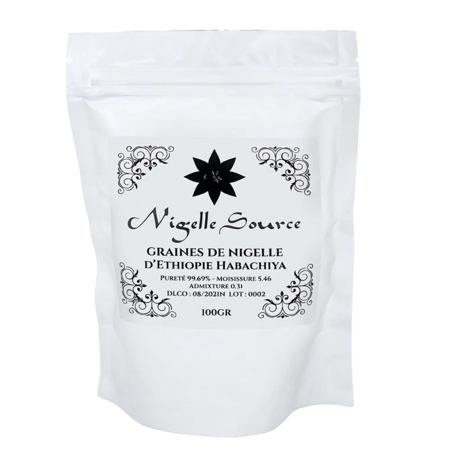 Graine de Nigelle d’Éthiopie 99,7% Pure (Grade A) Naturelle 100 g – Nigella Sativa (Cumin Noir)