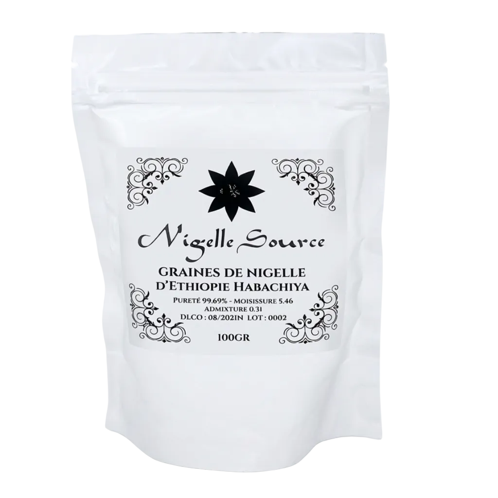 Graine de Nigelle d’Éthiopie 99,7% Pure (Grade A) Naturelle 100 g – Nigella Sativa (Cumin Noir)