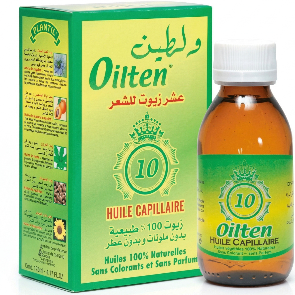 Plantil Mélange 10 Huiles Cheveux Secs et Abîmés 125 mL - Bain d'Huile Avant Shampooing