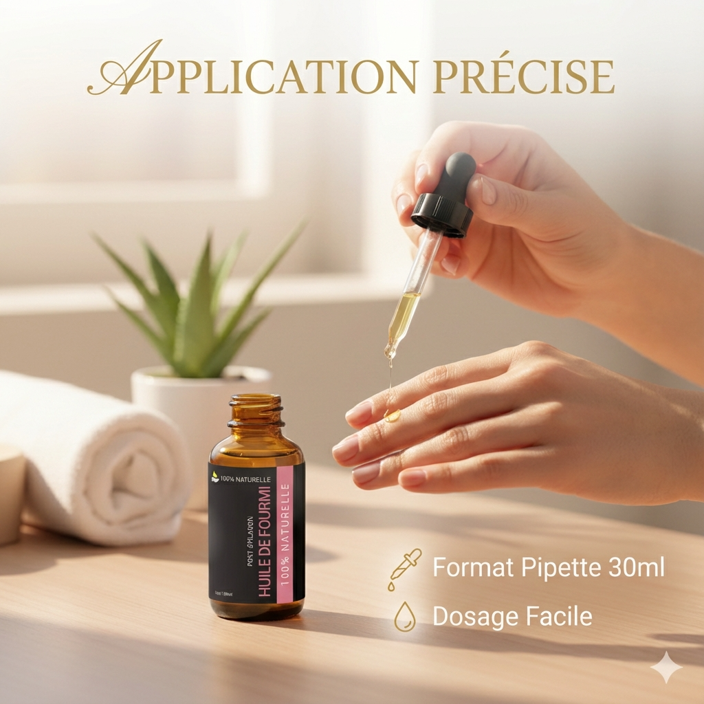 Huile de Fourmi contre la pousse du poil - 30ml