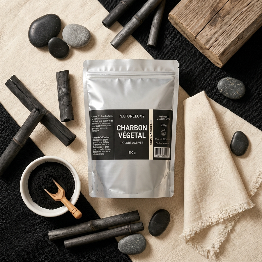 Poudre de Charbon Dentaire 500 g - Hygiène Buccale