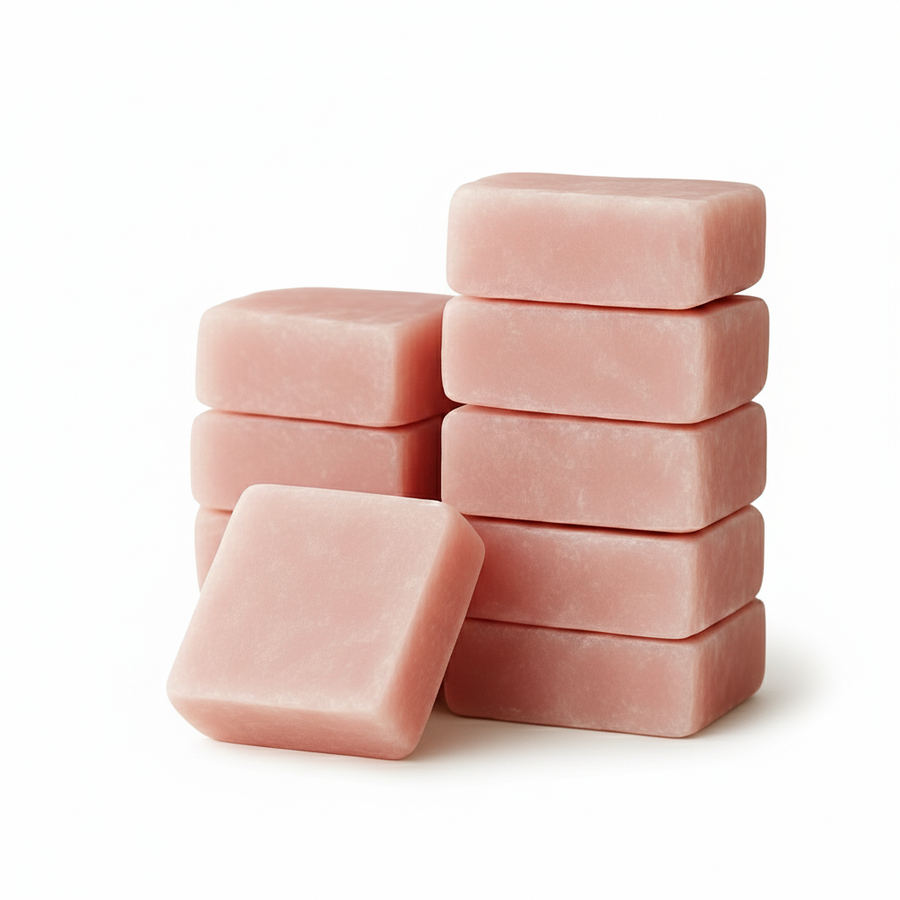 Lot de 10 carrés de musc rose – parfum solide - vue principale