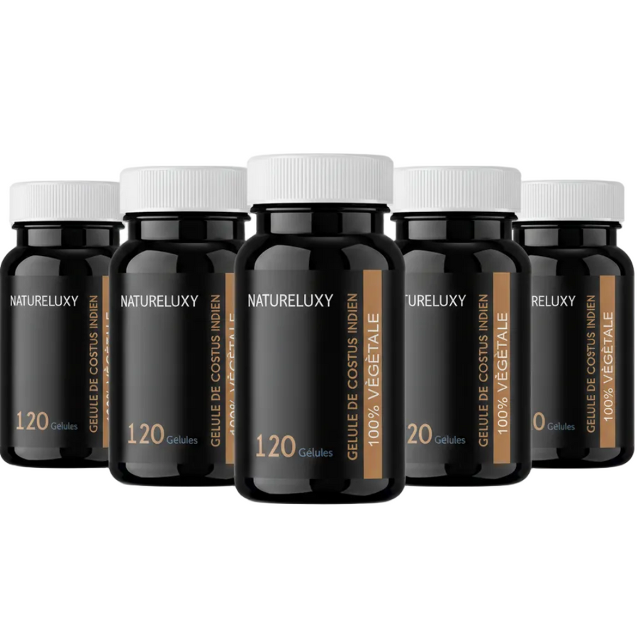 5 x 120 Gélules de Costus Indien - Complément Alimentaire - 600 Gélules