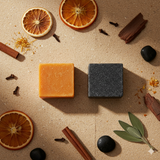 Lot 1 Carré de Musc Ambré + 1 Carré de Musc noir - Parfum Solide