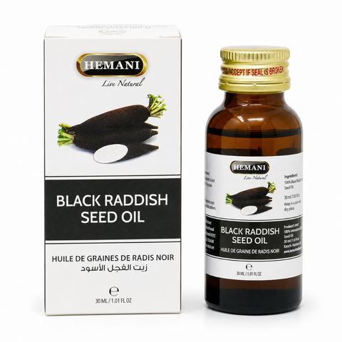 Huile de Graine de Radis Noir 30mL 100% Naturelle Hemani