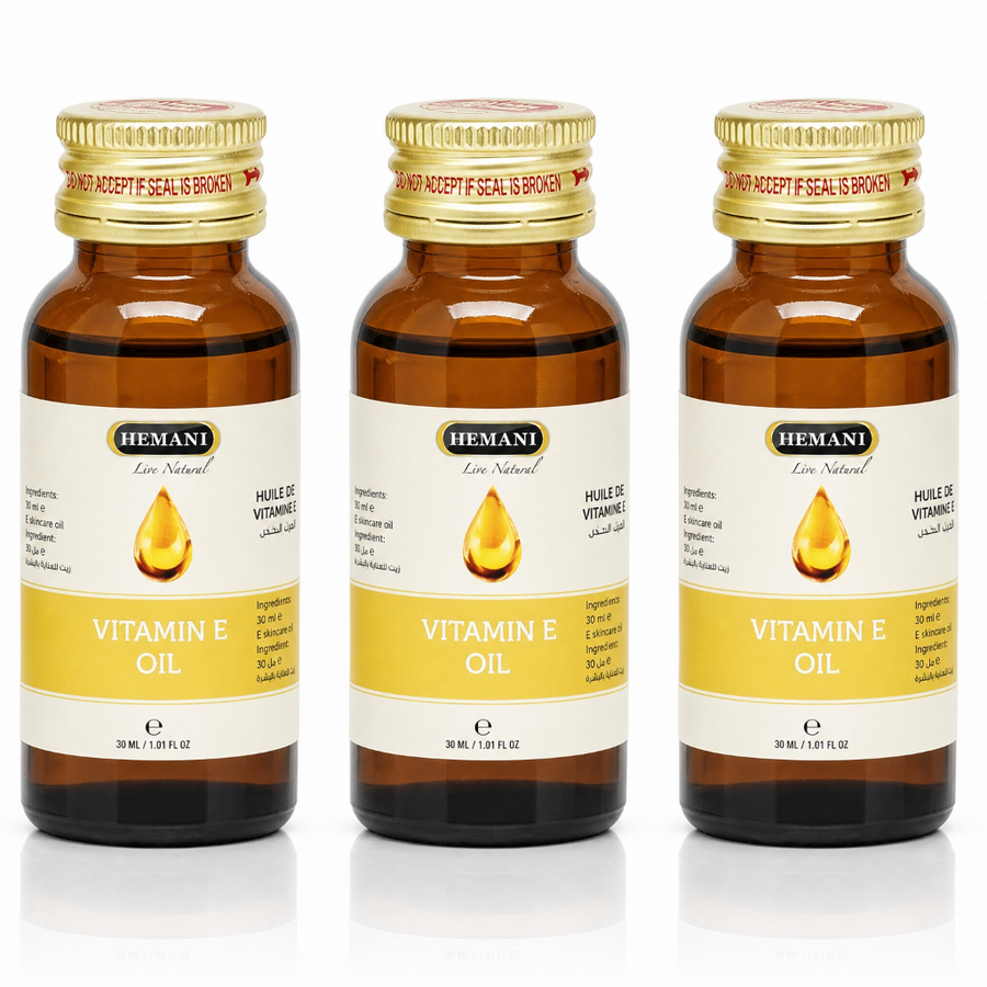 3 Vitamin E-Öl 30 ml 100 % natürliches Hemani -10 %